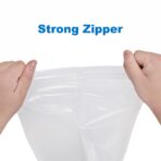 50 PCS 7" x 9" Clear Thick 4 Mil Zip Poly Lock Plastic Bags Reclosable Zip Seal Bags Heavy-Duty Seed Food Storage Zipper Bag - Image 7