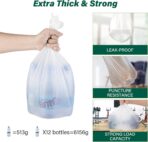 Inwaysin 4-6 Gallon Small Trash Bags Biodegradable 180 Counts, Ultra Thick & Strong 4 Gallon Trash Bag, Unscented Small Garbage Bags, Easy Tearing Waste Basket Liners for Bathroom, Bedroom, Office - Image 4