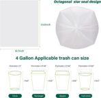 Inwaysin 4-6 Gallon Small Trash Bags Biodegradable 180 Counts, Ultra Thick & Strong 4 Gallon Trash Bag, Unscented Small Garbage Bags, Easy Tearing Waste Basket Liners for Bathroom, Bedroom, Office - Image 6
