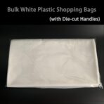 Krodtige 100 Pack 20" x 20"x 2 mil Thick Large White Merchandise Bags with Die-Cut Handles-White Glossy Plastic Shopping Bags Perfect for Shopping,Retail, Merchandise,Large Packages(No Gusset) - Image 8