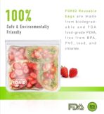 FORID Reusable Gallon Freezer Bags, 6 Pack Extra Thick Gallon Reusable Bags, Leakproof Food Storage Bags for Marinate Food, Fruit Cereal Sandwich Snack Meal Prep Travel Items Home Organization Storage - Image 4