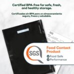 Vacuum Seal Bags 15" x 20" (50 Count) 5.5 Mil (Black and Black) - BPA Free Commerical Grade Food Saver for Storage, Sous Vide, and Meal Prep Sealer Bag - Image 5