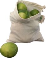 Reusable Produce Bags Cotton Washable - Organic Cotton Vegetable Bags - Cloth Bag with Drawstring - Muslin Fabric Produce Bags - Bread Bag - Set of 6 (2 Large, 2 Medium, 2 Small) - Image 7