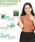 75 Counts AYOTEE Mini Garbage Bags, 1.2 Gallon Small Compostable Trash Bags, Small Garbage Bags for home, Fit 4.5 or 5 Liter Bathroom Wastebasket Can Liners(Green) - Image 7