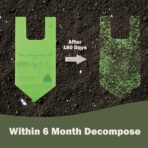 Compost Bags 4-5 Gallon with Handles Tie Extra Thick 0.78 Mils Wastebasket Liners Bags for Kitchen Bathroom Office US BPI ASTM D6400 and Europe OK Compost Home Certified - Image 3