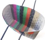 Maya Super Tote, Handwoven Recycled Plastic Tote, Mexican Woven Bag, Beach Bag, Summer Bag, Multi-Color Beach Bag, Water-Resistant Tote - Image 6