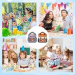 Lati 24PCS Birthday Party Favors Goodie Bags - Cartoon Style Durable Plastics Gift with Handles for Candy Treats,Events (Classroom Bags,Small) - Image 7