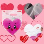 JOYIN 48 Pcs Valentine’s Day Cellophane Gift Bag,Candy Treat Bags,Goodie Bags with Red Pink Heart Designs for Kids Party Favors, Classroom Exchange Prizes, Valentine’s Cookie Bags - Image 4