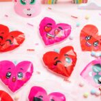 JOYIN 48 Pcs Valentine’s Day Cellophane Gift Bag,Candy Treat Bags,Goodie Bags with Red Pink Heart Designs for Kids Party Favors, Classroom Exchange Prizes, Valentine’s Cookie Bags - Image 8