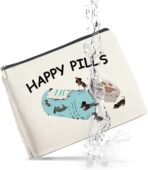 Dog Lover Gifts Makeup Bag for Women Dachshund Happy Pills Cosmetic Pouch Medicine Bag Gift for Dog Lovers Pharmacy Tech Vet Pharmacist - Image 8