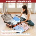 Vacuum Bags for Travel with Rechargeable Pump, 12 Combo (4L/4M/4S) Compression Packing Seal Bags for Luggage Suitcase, Space Saver for Clothing and Clothes Storage Travel - Image 6