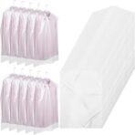 100pcs Plastic Garment Bag dry cleaning bag (35.4 x 23.6 In) clear plastic garment covers for Home Storage, Travel, Moving clear garments bags for hanging clothes,Dresses,Skirt - Image 2