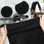 Shappy 2 Pcs Large Travel Laundry Bag Washable Waterproof Wet Dry Large Dirty Clothes Bag Bathing Workout(Solid Black) - Image 4