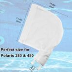 AMI PARTS Pool Cleaner Bags 2 Pack, Leaf Bag with Zipper, Fit for Po.laris 280 480 K13 K16, Universal Replacement Filter Bags - Image 6