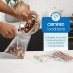 Spartan Industrial - 10” X 13” (100 Count) 4 Mil Thick Clear Reclosable Zip Plastic Poly Bags with Resealable Lock Seal Zipper - Heavy Duty and Durable - Image 6