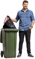 Reli. 39 Gallon Trash Bags Drawstring (200 Count Bulk) Large 39 Gallon Heavy Duty Drawstring Trash Bags - Black Garbage 39Gal Capacity, Lawn Leaf (39Gal) - Image 5