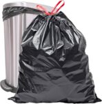Reli. 39 Gallon Trash Bags Drawstring (200 Count Bulk) Large 39 Gallon Heavy Duty Drawstring Trash Bags - Black Garbage 39Gal Capacity, Lawn Leaf (39Gal) - Image 6