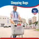 Fuxury (500 Pack) Plain White Plastic Bags with Handles for Small Business in Bulk, T Shirt Shopping Bag for Restaurant, Grocery, Kitchen Trash, Retail Merchandise and Store Bags (11.5x 6.5 x 21”) - Image 8