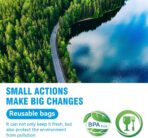 100-Pack Food Storage Freezer Bags - 3 Sizes, Reusable with Zipper Lock for Fruit and Veggies, Microwave and Freezer Safe, No BPA - Strong Seal, Easy to Fill for Lunch, Snacks, and Meals - Image 9