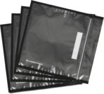 11" x 12" Vacuum Seal and Zip lock Storage Bag (Black and Clear) (100 Count) 5.5 Mil Heavy Duty Recloseable Poly bags, Food Grade BPA Free Resealable Zipper Top, Coins, tools, Snacks, herbs, Cookies - Image 8
