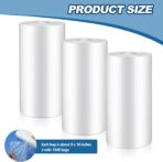Fulmoon 1500 Pcs Ice Packs for Injuries 9.5 x 18 Inches 3 Roll Clear Easy to Tie Ice Storage Bags Athletic Medical Bag for Trainer Training Rooms Knee Injury Wrap - Image 3
