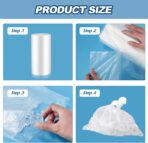 Fulmoon 1500 Pcs Ice Packs for Injuries 9.5 x 18 Inches 3 Roll Clear Easy to Tie Ice Storage Bags Athletic Medical Bag for Trainer Training Rooms Knee Injury Wrap - Image 4