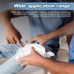 Fulmoon 1500 Pcs Ice Packs for Injuries 9.5 x 18 Inches 3 Roll Clear Easy to Tie Ice Storage Bags Athletic Medical Bag for Trainer Training Rooms Knee Injury Wrap - Image 7