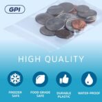 CLEAR PLASTIC RECLOSABLE ZIP BAGS - Bulk GPI Pack Of 100 3" x 4" 2 mil Thick Strong & Durable Poly Baggies With Resealable ZIP Top Lock For Travel, Storage, Packaging & Shipping. - Image 4