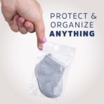 CLEAR PLASTIC RECLOSABLE ZIP BAGS - Bulk GPI Pack Of 100 3" x 4" 2 mil Thick Strong & Durable Poly Baggies With Resealable ZIP Top Lock For Travel, Storage, Packaging & Shipping. - Image 6