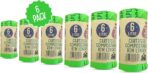 Eco Green Living 6 Litre Compostable Bin Liners, Plastic Free & Recyclable Caddy Bags for Food Waste, Leak Resistant Small Bin Liners, 36 x 66 cm - Six Pack (180 Bags) - Image 4