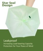 AYOTEE Compost Bags 1.6 Gallon with Handle Tie, 75 Count Compostable Trash Bags 1.6 Gallon Trash Bag, Small Biodegradable TrashBags Food Waste Liner, Small Compostable Bag for Kitchen Compost Bin - Image 5