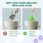 Biodegradable Poop Bags for Cat - 110 Count, Durable Cat Litter Bags for Poop with Handles, Scented Poop Bags for Litter Box, Leakproof Cat Waste Bags - Image 4