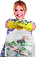 Ultrasac 20-30 Gallon 0.8 MIL Clear Drawstring Trash Bags - 30" x 33" - Pack of 36 - For Home, Kitchen, Bathroom, & Office - Image 5