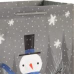 Hallmark Assorted Christmas Gift Bags Bulk - Snowflake, Tree, Snowman, Plaid (18 Gift Bags: 5 Small 5", 4 Medium 8", 4 Large 11", 3 XL 14", 2 Bottle Bags) for Holiday Parties, Hanukkah, Weddings - Image 7