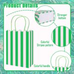 Whaline 24 Pcs Colorful Paper Gift Bag Treat Bags with Handles Stripe Scalloped Candy Goodie Bags for Party Favors Supplies - Image 4