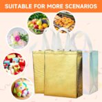 METAPRINT 15 Pcs Iridescent Glossy Gift Bags Medium Size, 8x4x10 Inch Holographic Reusable Gift Bags with Handles & Sturdy Base, Ideal for Birthday, Wedding - Image 6