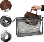 Peohud 12 Pack Dust Bags for Handbags, Clear Handbag Storage Organizer for Closet, Purse Protector Storage Bag with Zipper and Handle, Hanging Dust Cover Bag for Handbag - Image 4