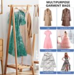 50 Pack 72inch Extra Long Plastic Garment Bag Dust Proof Clear Plastic Clothes Covers for Hanging Clothes Dry Cleaning Bags for Long Dresses, Skirt, Coat(24x72inch) - Image 6