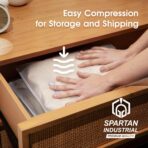 Spartan Industrial - 12” X 15” (250 Count) 3 Mil Frosted Reclosable Zip Plastic Bags with Resealable Lock Seal Zipper and Vent Hole | For Packaging Clothes, Shirts & More - Image 5