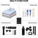 8 Pack Large Shoes Bag, Travek Shoes Bag Organizer for Home, Outdoor, Sports, Golf, Travel, Gem (Black) - Image 5