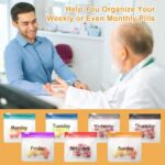 35&70 Pieces Pill Pouch Bags Zippered, Anglecai Reusable Pill Pouch for Medicine Bags Portable Self Sealing Travel Medicine Packets with Slide Lock Drug Baggies (35) - Image 3