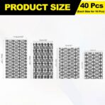 40pcs Anti Static Bags (3"/4"/5") - PE Open Top ESD Shielding Antistatic Bag, Fits Motherboard SSD HDD Hard Drive Video Card LCD Screen, Black - Image 3