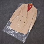 100 Pack Garment Bag Transparent Clothing Dust Cover Dustproof Hanging Clothes Suit Dress Jacket Cover for Dry Cleaner, Home Storage,Travel, Clothes Storage Closet,23.6 x 35.4 inches - Image 3