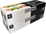 2 Gallon Slider Storage Bags- 80 Count, Featuring Expandable Bottom, Zero BPA, Microwave-Safe(4 boxes of 20) - Image 2