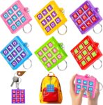 24PCS Tic Tac Toe Game Birthday Party Favors Goodie Bags Easter Basket Stuffers for Kids 4-8 8-12 Classroom Treasure Chest Carnival Prize Box Toys Bulk Keychain Pinata Filler Return Gifts for Girl Boy - Image 2