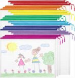 24pcs Mesh Zipper Pouch Bags Puzzle Storage Bags, A4 13x9 Inches Large Reusable Zipper Pouches for Classroom Organizing Board Game Home Organization - Image 2