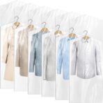25 Pack Dry Cleaning Bags for Clothes, 60x120 cm Dry Cleaner Bags Plastic Clear, Dust-proof Plastic Garment Bags for Hanging Clothes, Home Storage, Travel, Moving - Image 2