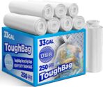 30-33 Gallon Clear Trash Bags Heavy Duty (250 COUNT) - Clear Recycling Garbage Bags 30+ Gallon, 32 Gallon - Made in USA - Image 2