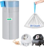 30 Count Automatic Cat Litter Box Liners Bags Compatible with NeakasaM1 Petpivot Autoscooper 11 and Similar Open-Top Self-Cleaning Cat Litter Box, Drawstring Handle Heavy Duty Leak-proof, 27 * 13in - Image 2