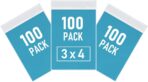 300 PCS Small Plastic Bags, 3 x 4 Inch Small Zip Bags, Transparent Jewelry Bags Reclosable, Clear Mini Baggies, Resealable Lock Poly Bags for Pill, Beads, Screws, Packaging - Image 2